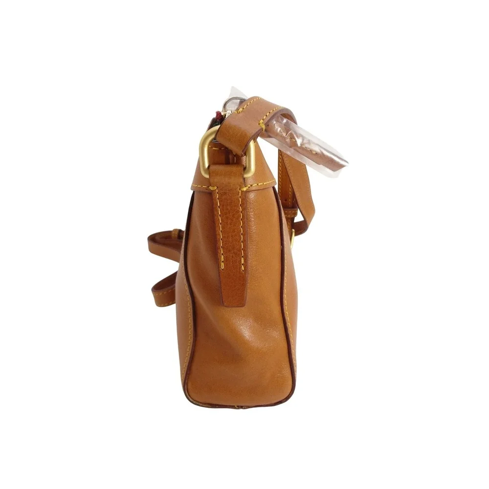 Dooney & Bourke Small Cassidy Crossbody Natural Florentine Vacchetta Leather Bag
